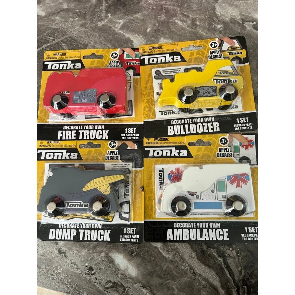 New sealed tonka decorate your own‎ lot of 4